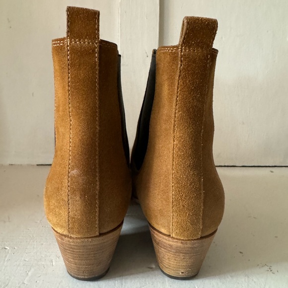 Saint Laurent Suede Chelsea Ankle Boots 35 1/2 Pre-Owned - Picture 4 of 4